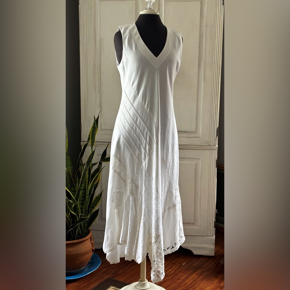 Coldwater Creek White Dress Size M